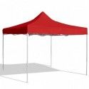 Carpa plegable 3x3 m. Roja.