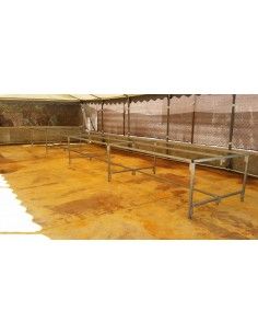 Mesa 8x1m reforzada por...