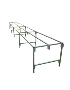 Mesa 8x1m reforzada por arriba