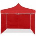 Pack de 3 laterales para carpa ECO 2x2 rojo